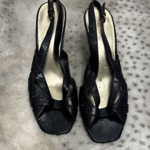 Nine West Black Strappy Sandals